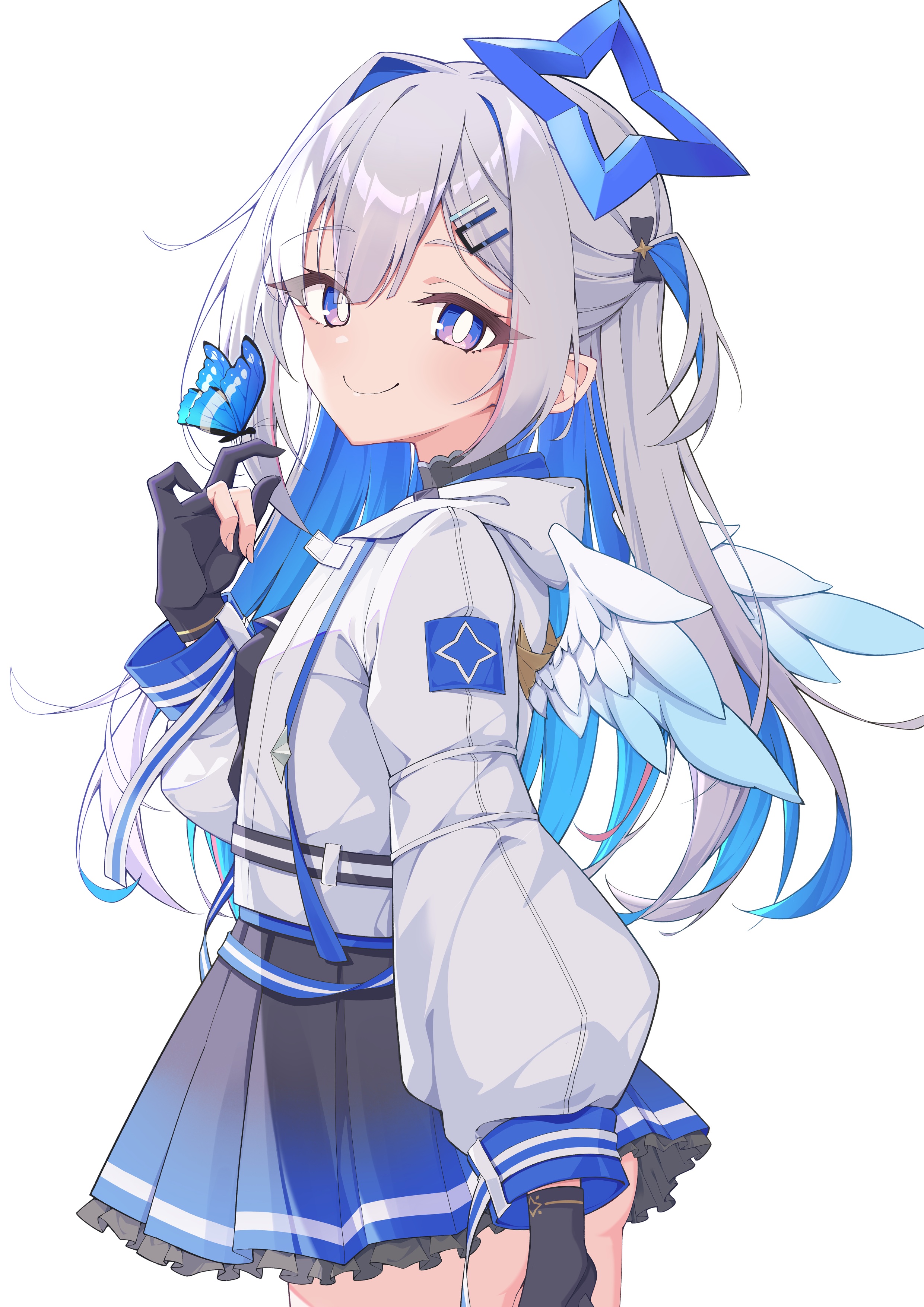 quarterlift hololive amane kanata seifuku wings 889983 yande.re